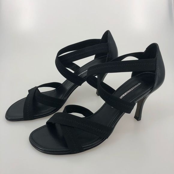 Donald J Pliner Black Jula Strappy Heeled Sandals - Picture 8 of 11